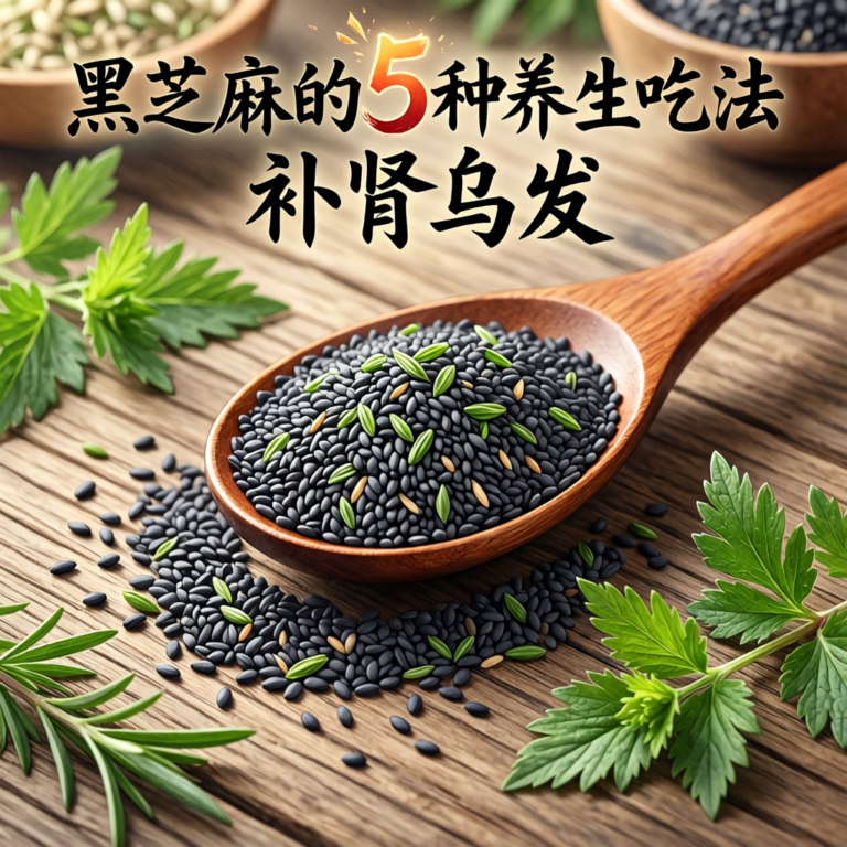 黑芝麻的5种养生吃法，补肾乌发