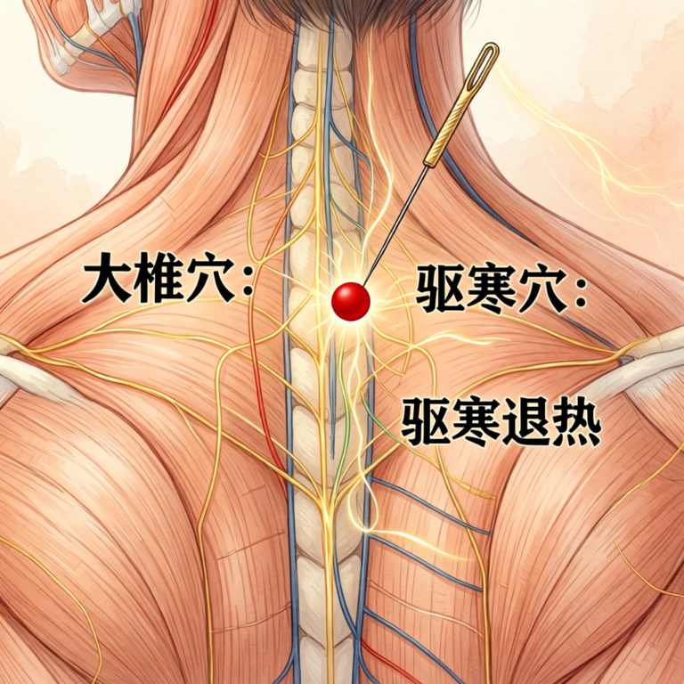 大椎穴:驱寒退热的颈后要穴