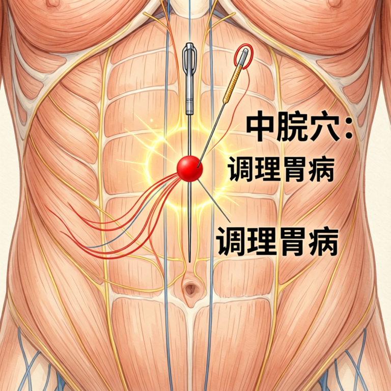 中脘穴：调理胃病的腹部要穴