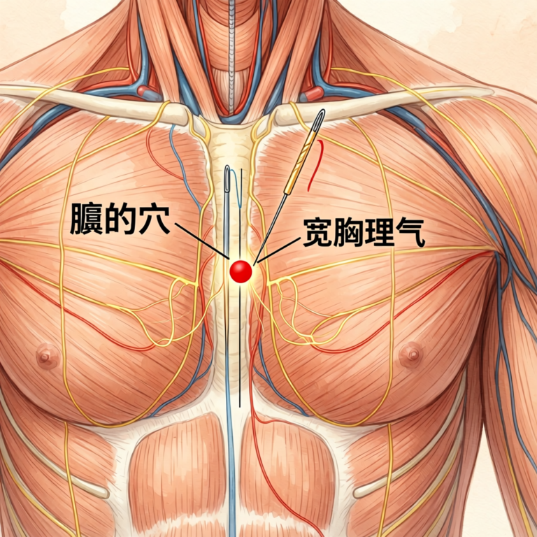 膻中穴：宽胸理气的心胸要穴