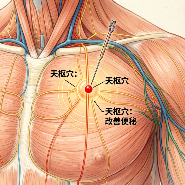 天枢穴:改善便秘腹泻的双向调节穴